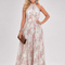 Guinevere | Floral Print Flowing Skirt Midi Dress