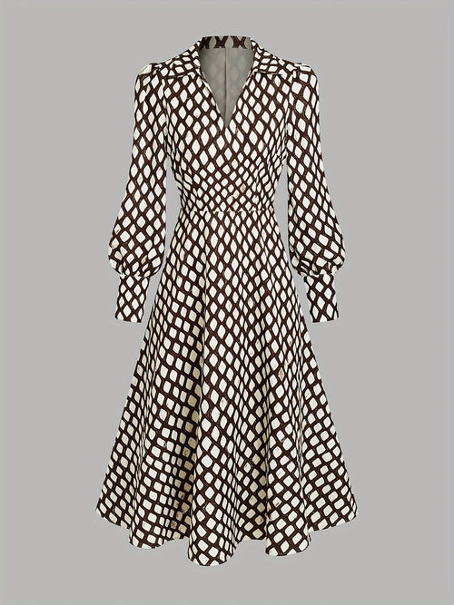 ZARA LIZZY | VINTAGE RHOMBUS PRINT DRESS