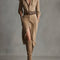 Alelie | Women's Brown Fashion Suede Midi Dress