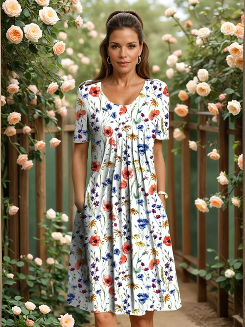 GEORGINA | ELEGANT DRESS WITH TUMMY COVERAGE