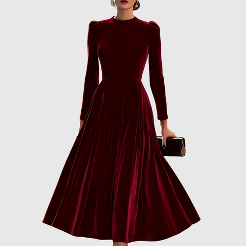 SOOPIE | ELEGANT NAVY BLUE & BURGUNDY WEDDING DRESS