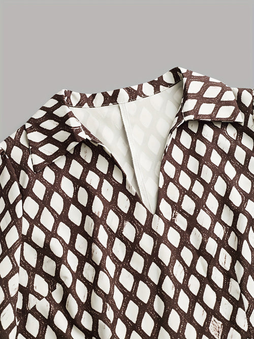 ZARA LIZZY | VINTAGE RHOMBUS PRINT DRESS