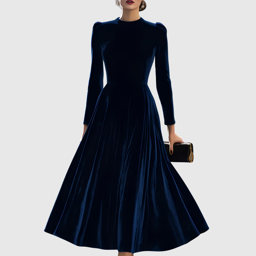 SOOPIE | ELEGANT NAVY BLUE & BURGUNDY WEDDING DRESS