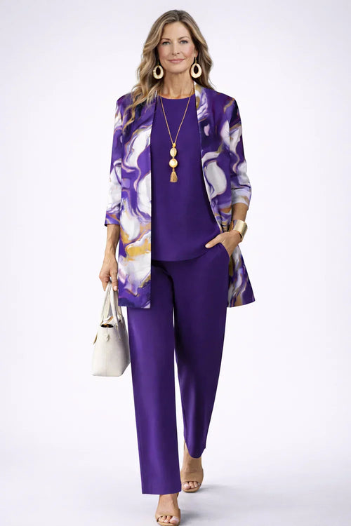 Violet | Classic Elegance Three-Piece Set