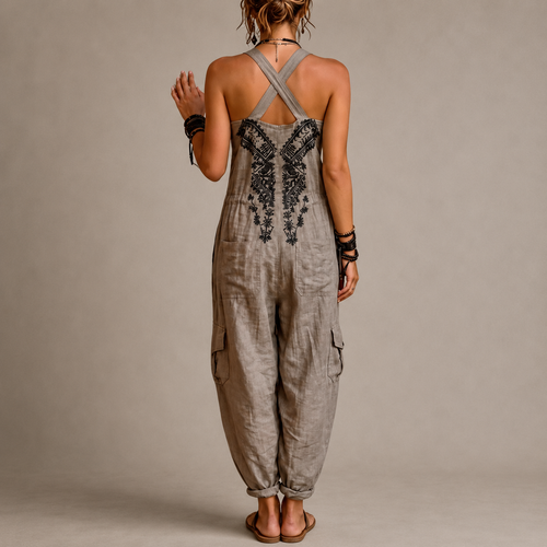 Aurelia | Embroidered Bohemian Jumpsuit
