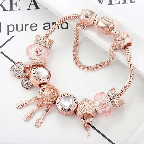 STERLING SILVER DREAMCATCHER CHARM BRACELET
