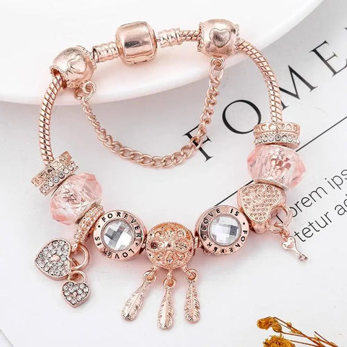 STERLING SILVER DREAMCATCHER CHARM BRACELET