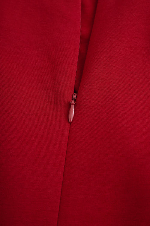 RUBY | BURGUNDY SLEEVELESS MIDI DRESS
