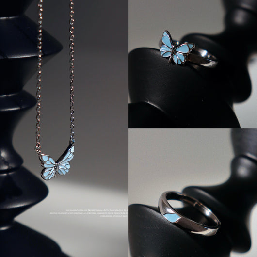 Luminous Dream Blue Butterfly Bracelet