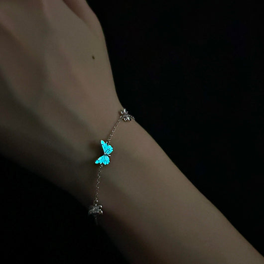Luminous Dream Blue Butterfly Bracelet