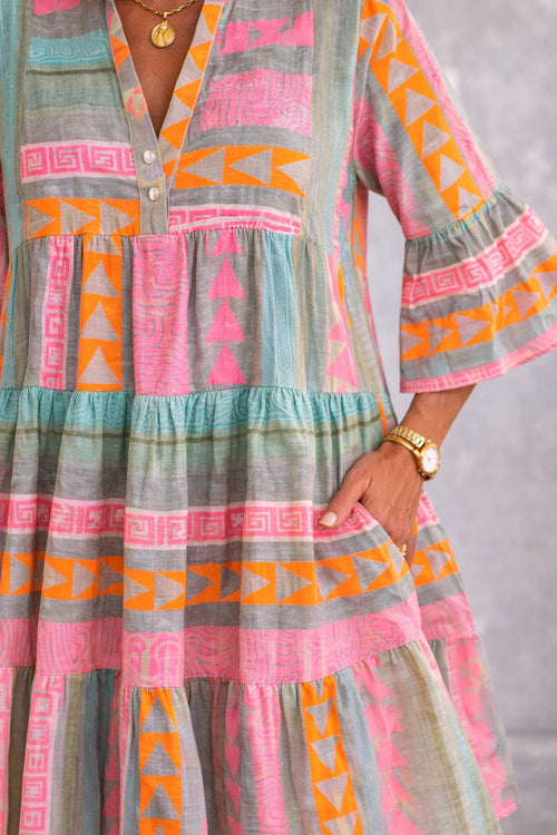 Aurabelle™ Timeless Vintage Grace Midi Dress