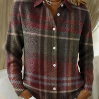 EMELYN™ - CHECKED HOODIE BLOUSE