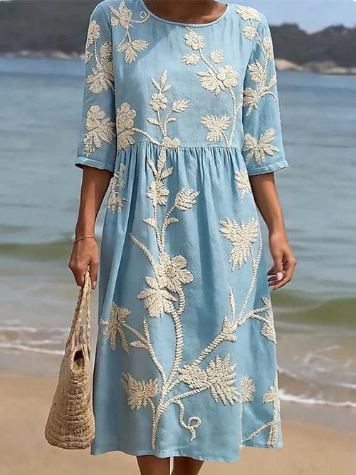 Kerry | Embroidered Vintage Dress