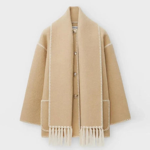 ZYRA | FRINGED SCARF JACKET