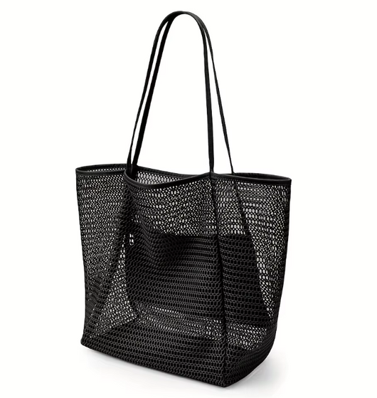 Boho Large Capacity Mesh Beach Tote Bag