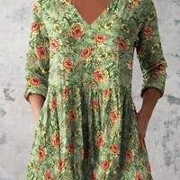 Sara | Long Blouse with V-Neck