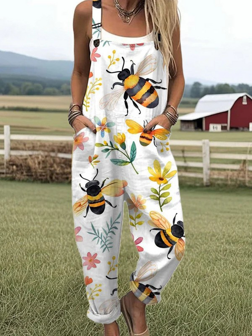 Bee Blossom Dungarees