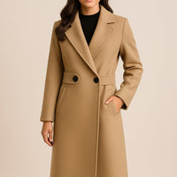 NOELLE | WOOL COAT WITH BELT