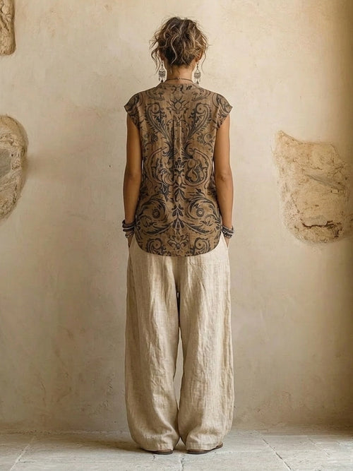 The Florence Linen-Blend Co-ord Set