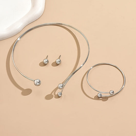 MODERN GEOMETRIC JEWELRY SET