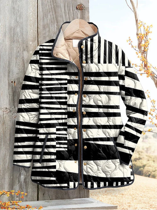 PRUDENCE | GEOMETRIC ELEGANCE QUILTED JACKET