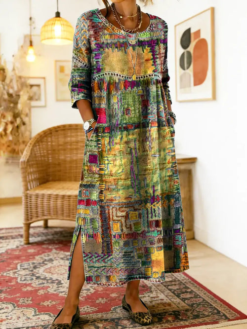Sabine™ — BOHEMIAN PRINT MAXI DRESS