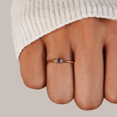 Gold Birthstone Rings