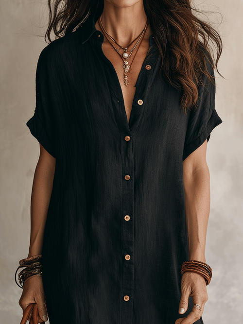 Modern Boho | Effortless Linen Midi Dress