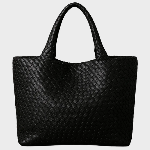 Lana Handwoven Vegan Leather Tote