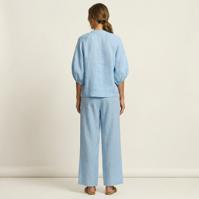 Marlowe | Zipper-Front Puff Sleeve Set