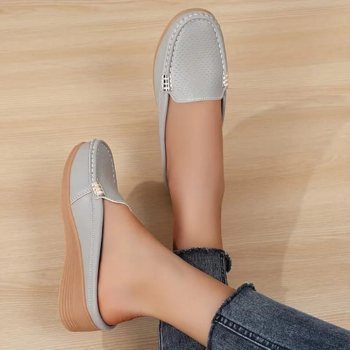 Sienna™ | Wedge Mule Comfort Loafers