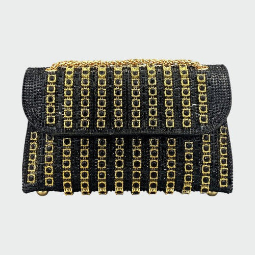 Laviera - Chic Chain Colored Diamond Shoulder Bag