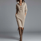 Elisse™ | Elegant Winter Dress with Buttons